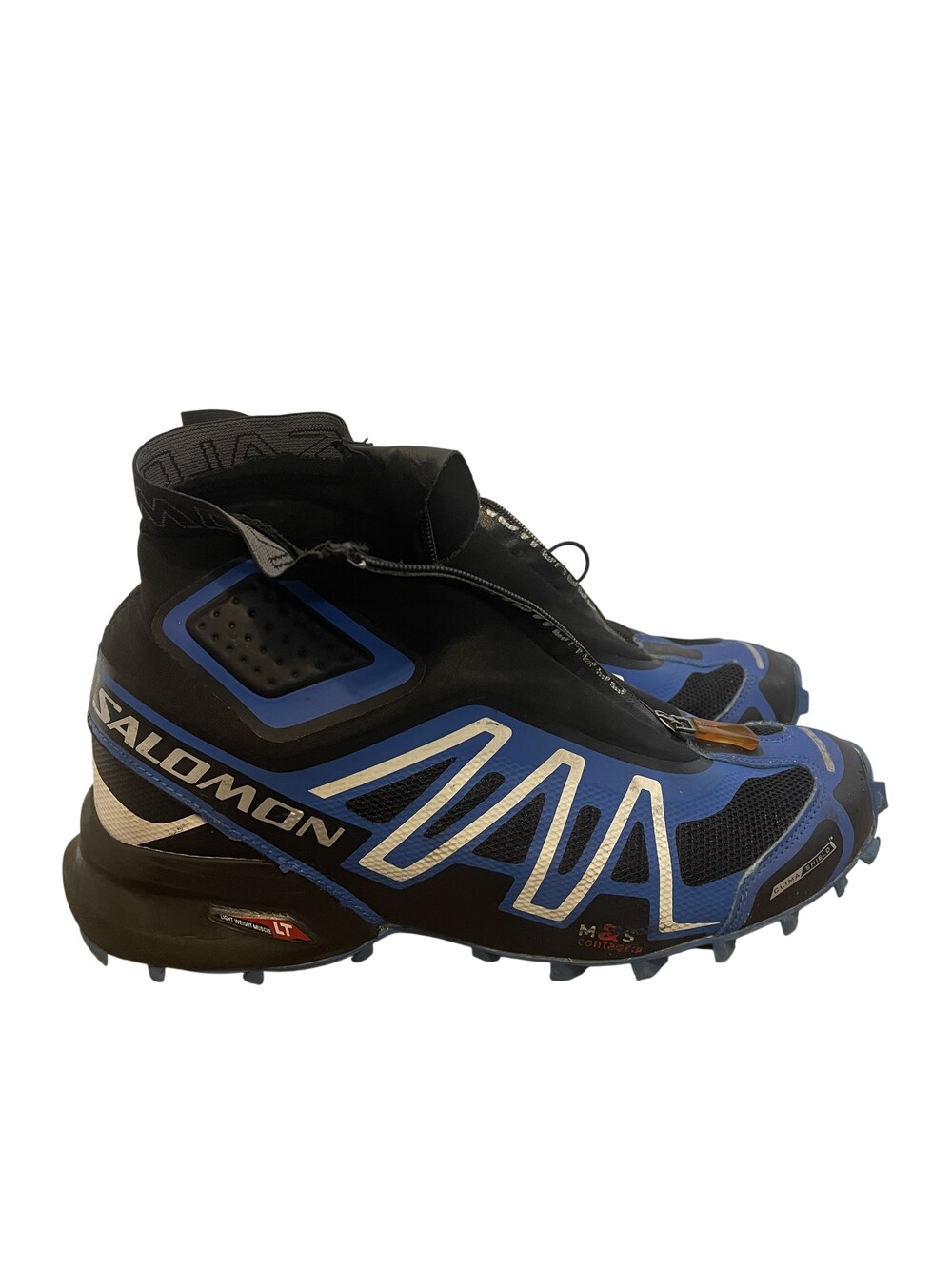 Salomon Snowcross 2 Shoes Mens Size 8.5 Blue Black Waterproof Winter Trail